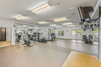 the gym atrium at the village on spring mill